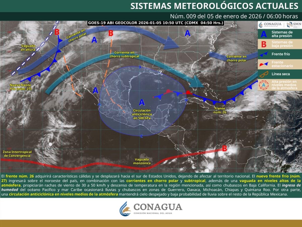 Pronostican para Hidalgo temperaturas mínimas de -5 a 0 °C con heladas