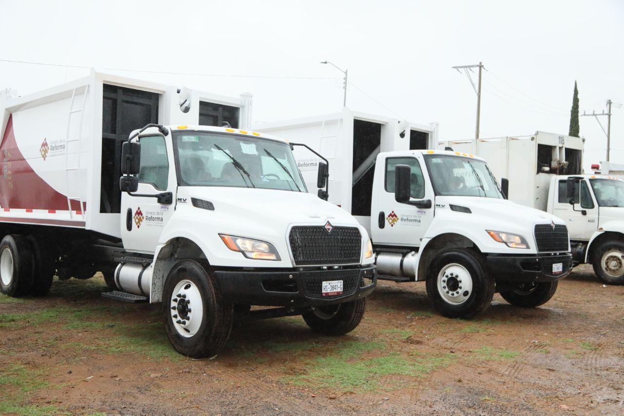 Adquiere Mineral de la Reforma 9 unidades nuevas para recolección de basura