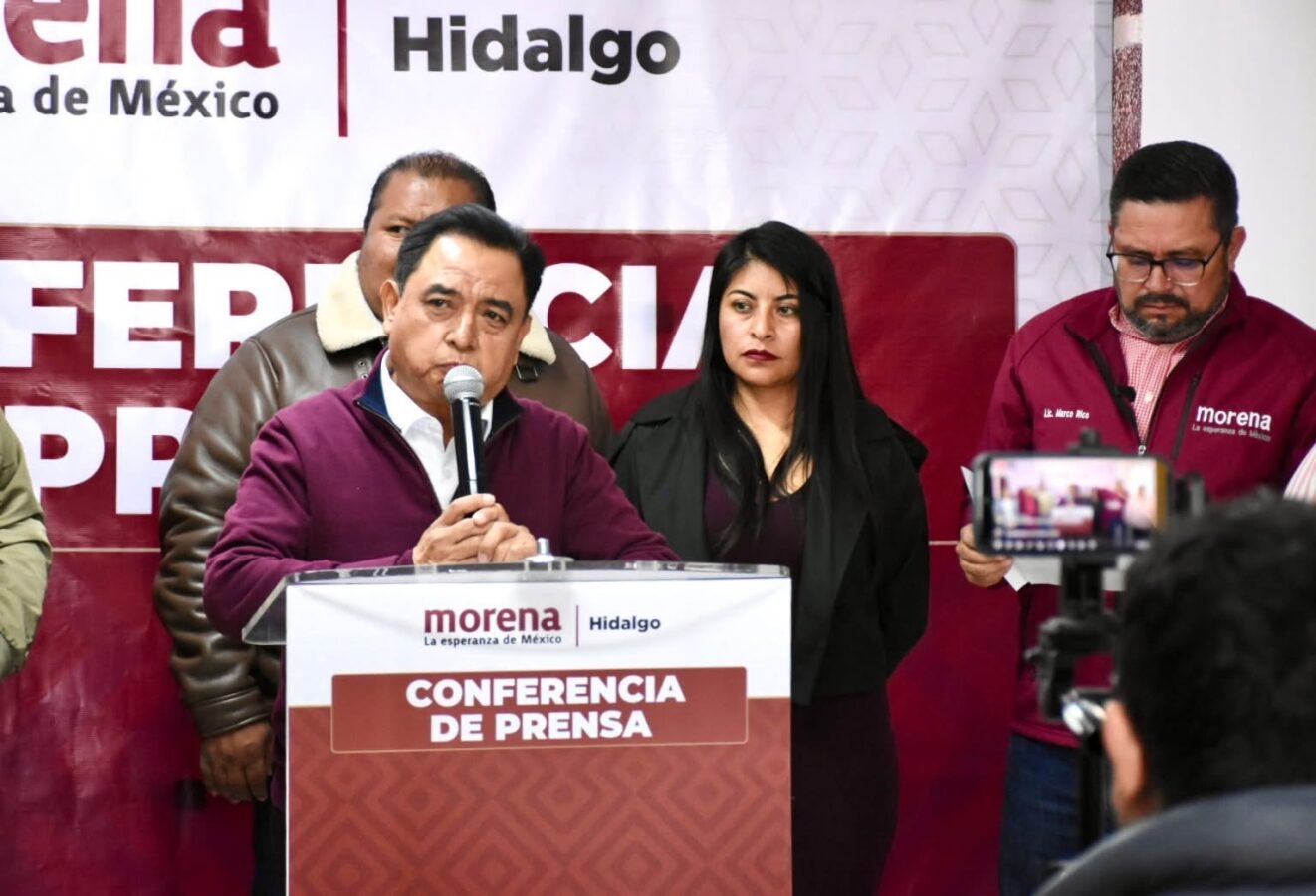 Morena Hidalgo anuncia inicio de las “Jornadas Estatales en Defensa de la Soberanía”.