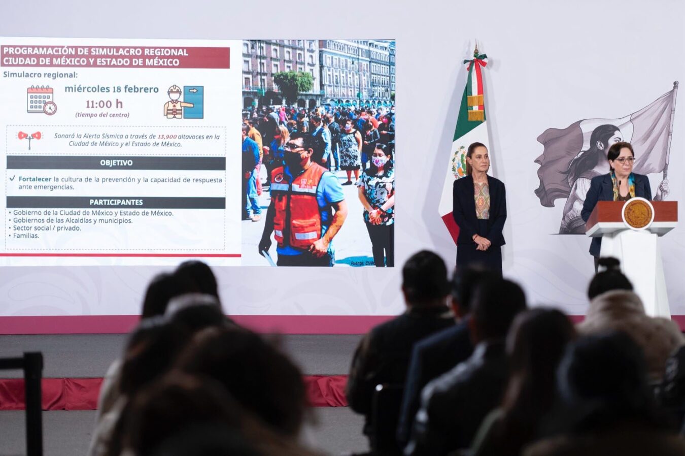 18 de febrero, simulacro regional de sismo
