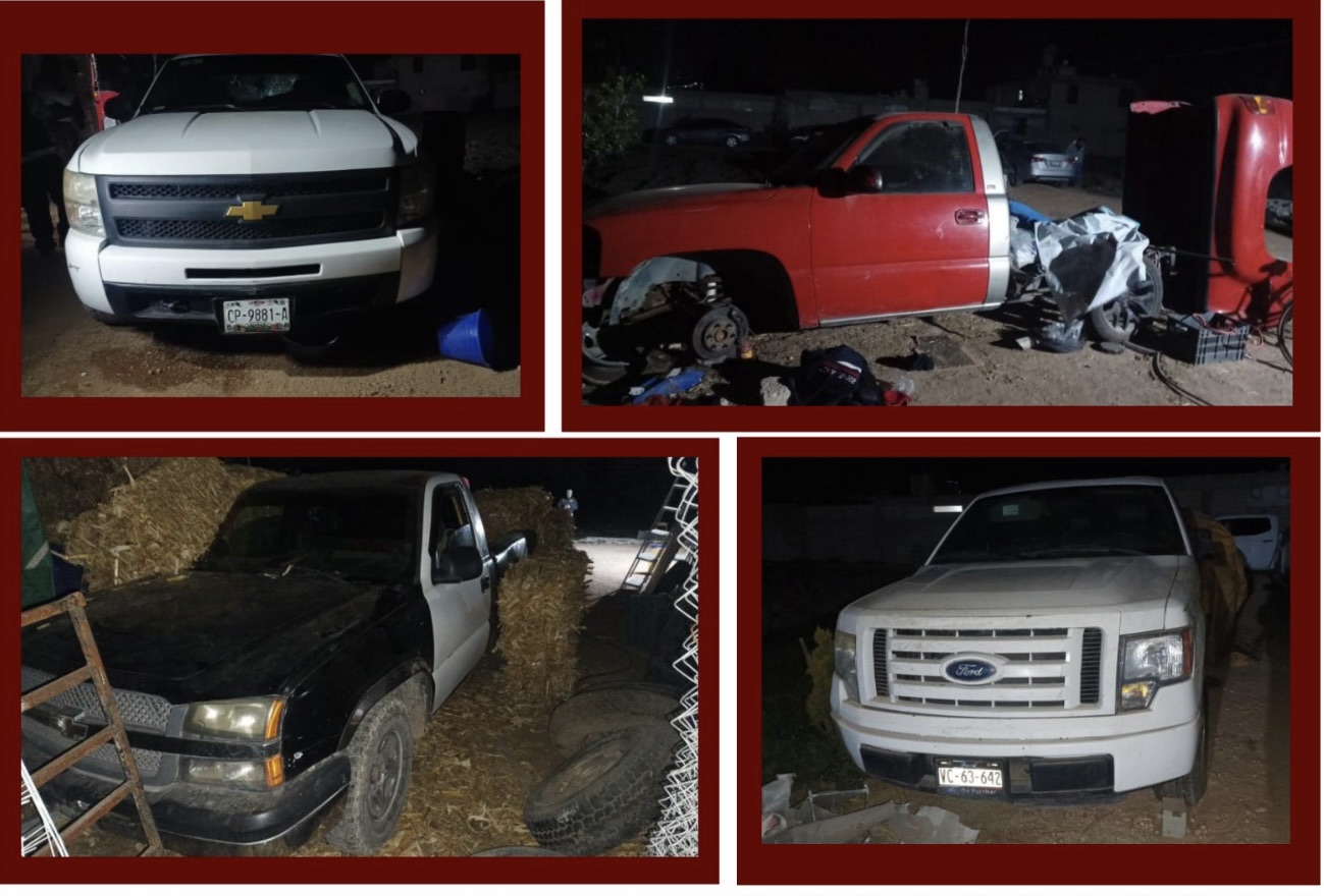 Aseguran armas, vehículos, estupefacientes e inhibidor de señal en Tezontepec