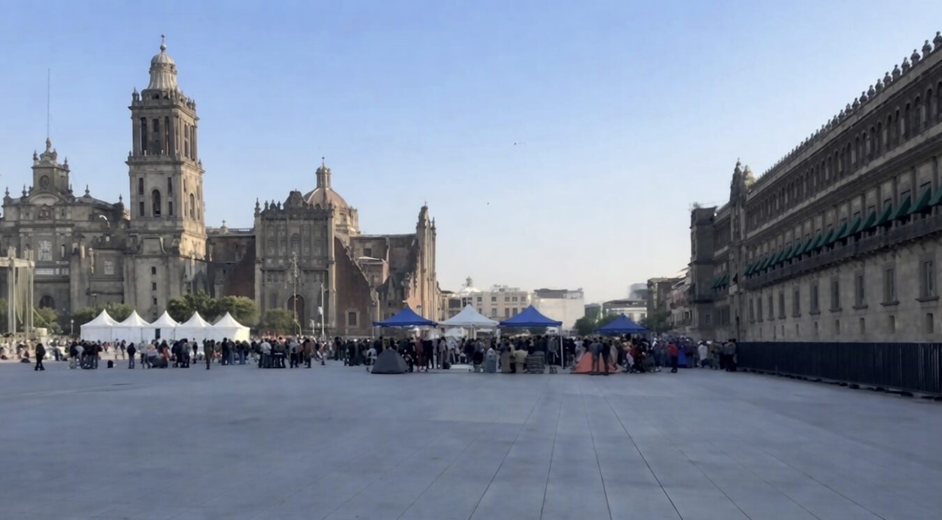 Alcalde de Ixmiquilpan solicita atención a necesidades prioritarias en Palacio Nacional.