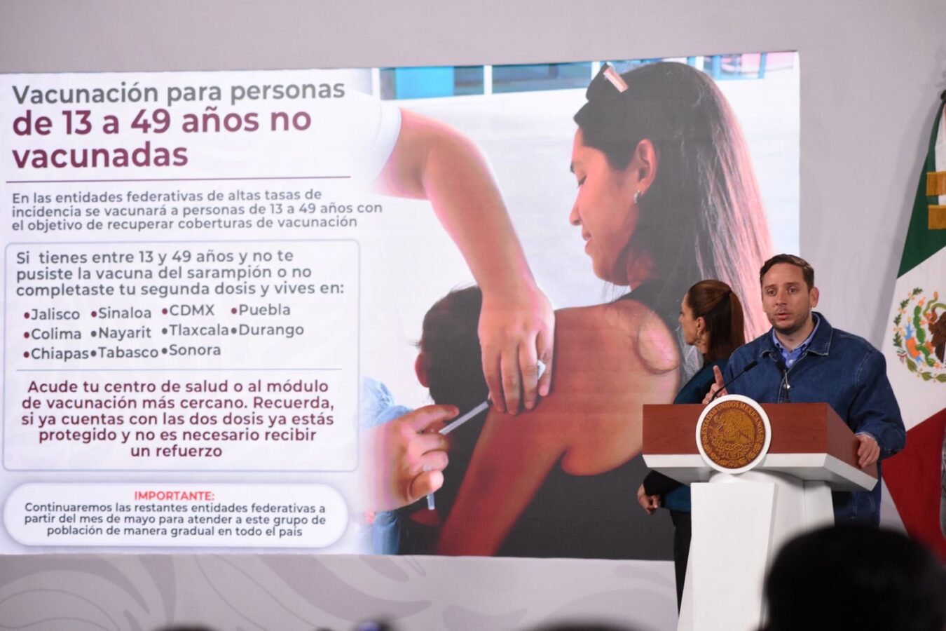 México intensifica vacunación contra el sarampión