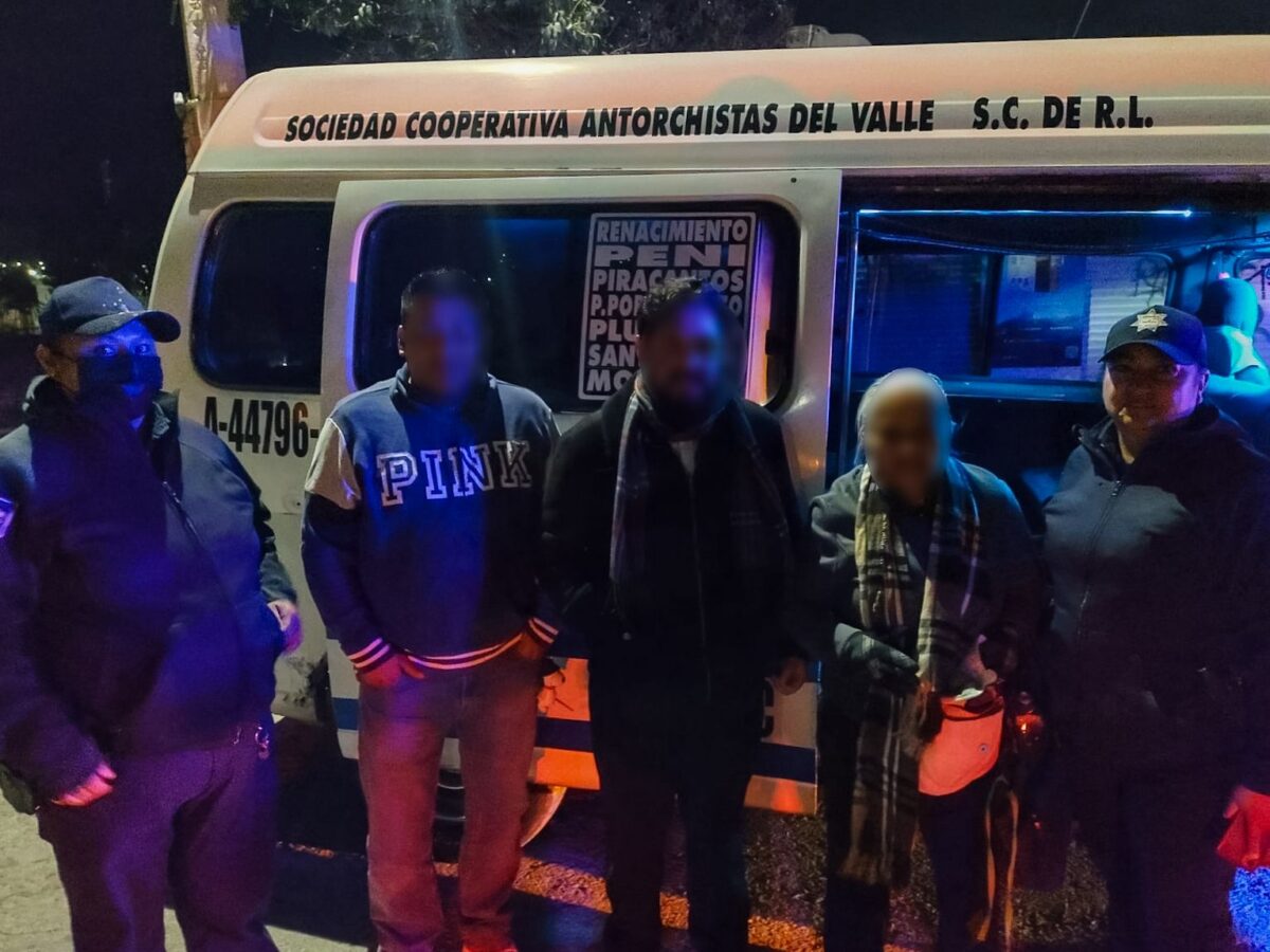 Apoya Seguridad Pública de Pachuca a mujer desorientada en transporte público