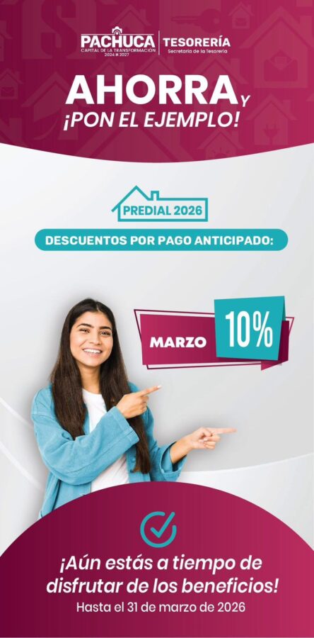 Martes, último día para pagar predial con descuento