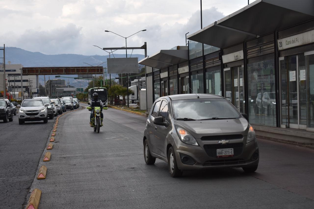 ¡Otra vez! Carril exclusivo para el sistema Tuzobús