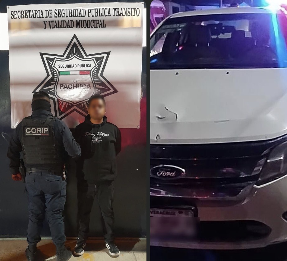 Detienen a conductor y recuperan vehículo con reporte de robo en El Palmar