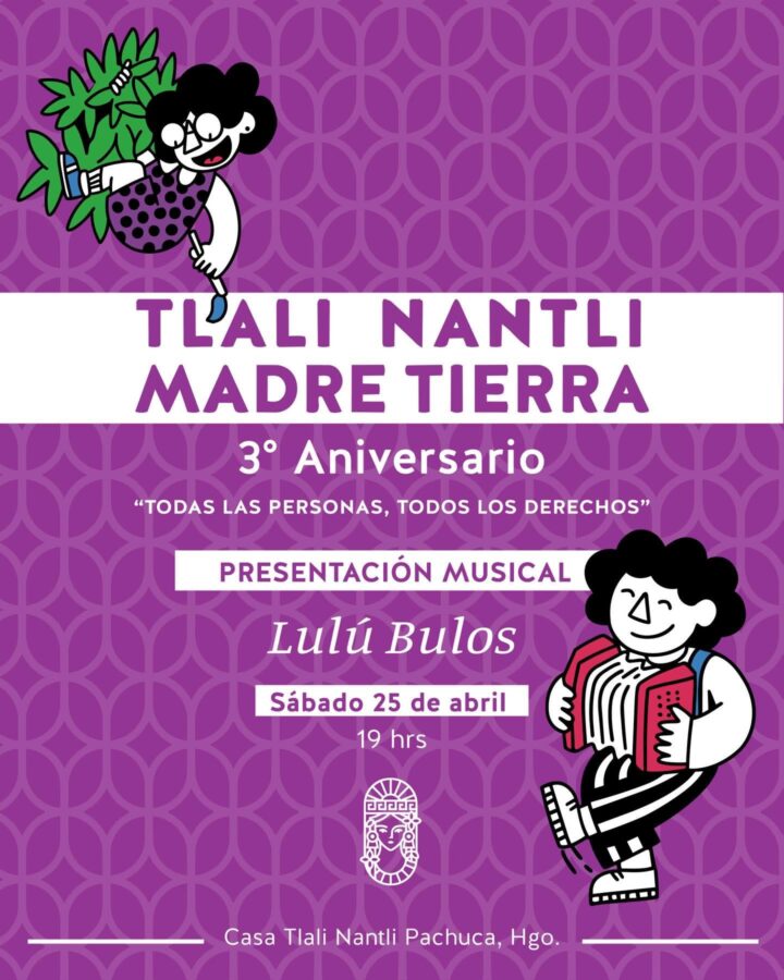 Tlali Nantli celebrará su tercer aniversario con presentación musical en Pachuca