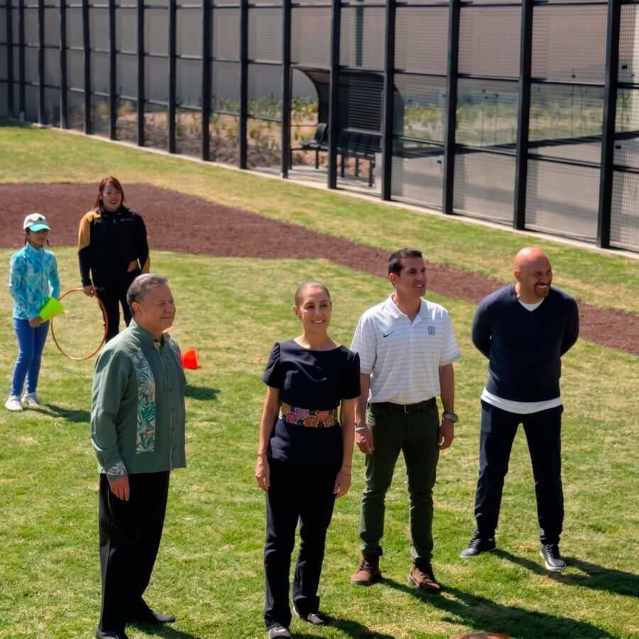 Sheinbaum y Menchaca visitan Ciudad Deportiva de Alto Rendimiento en Hidalgo.