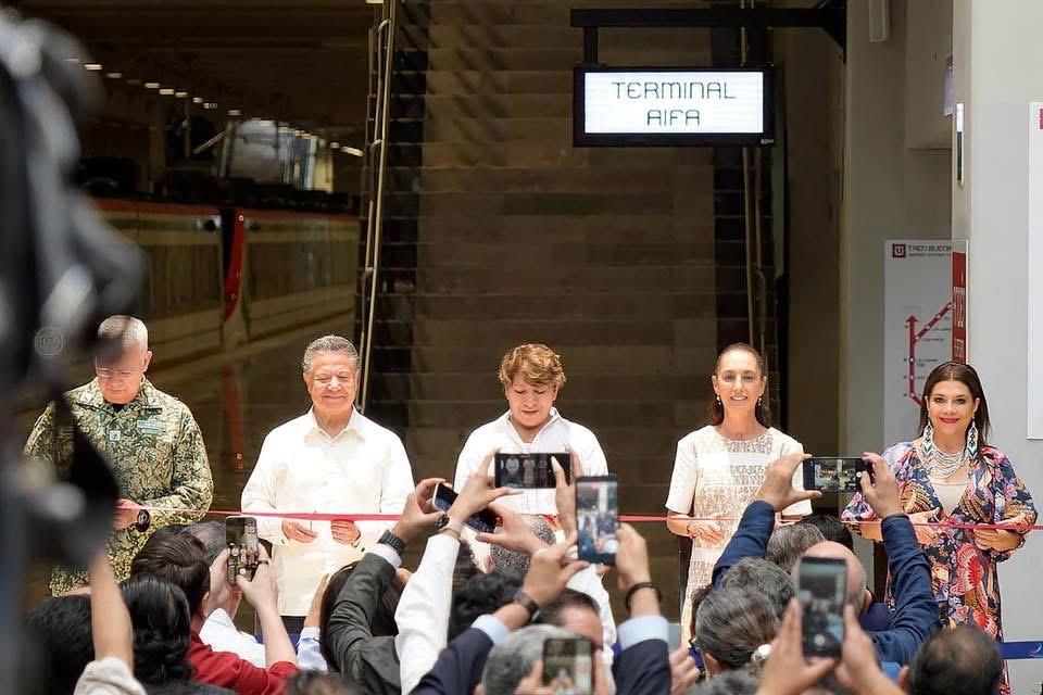 Buenavista–AIFA inicia operaciones; Sheinbaum y Menchaca destacan impacto en movilidad metropolitana