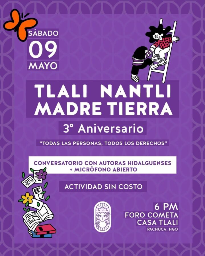 Tlali Nantli organiza conversatorio con autoras hidalguenses en Pachuca