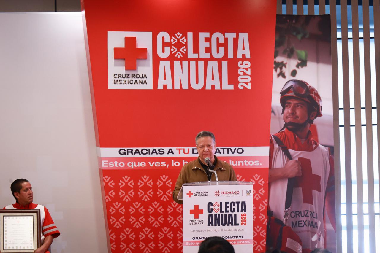 Arranca la Colecta Anual 2026 de la Cruz Roja en Hidalgo