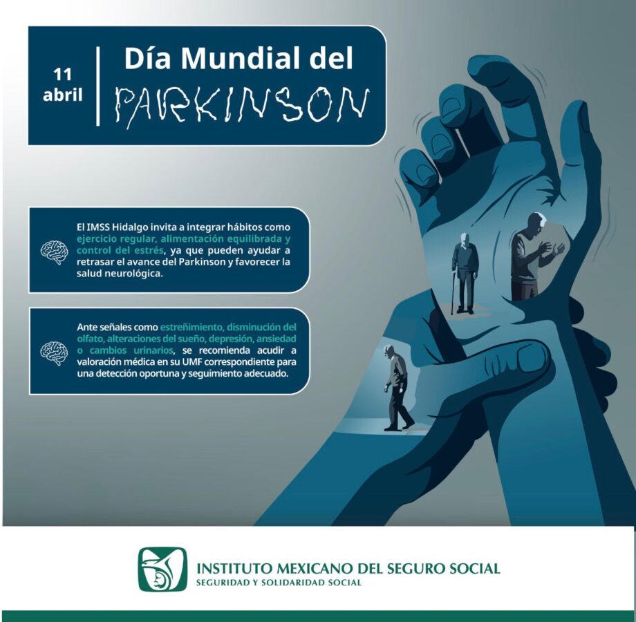 Día Mundial del Parkinson: IMSS insta a fortalecer la salud cerebral