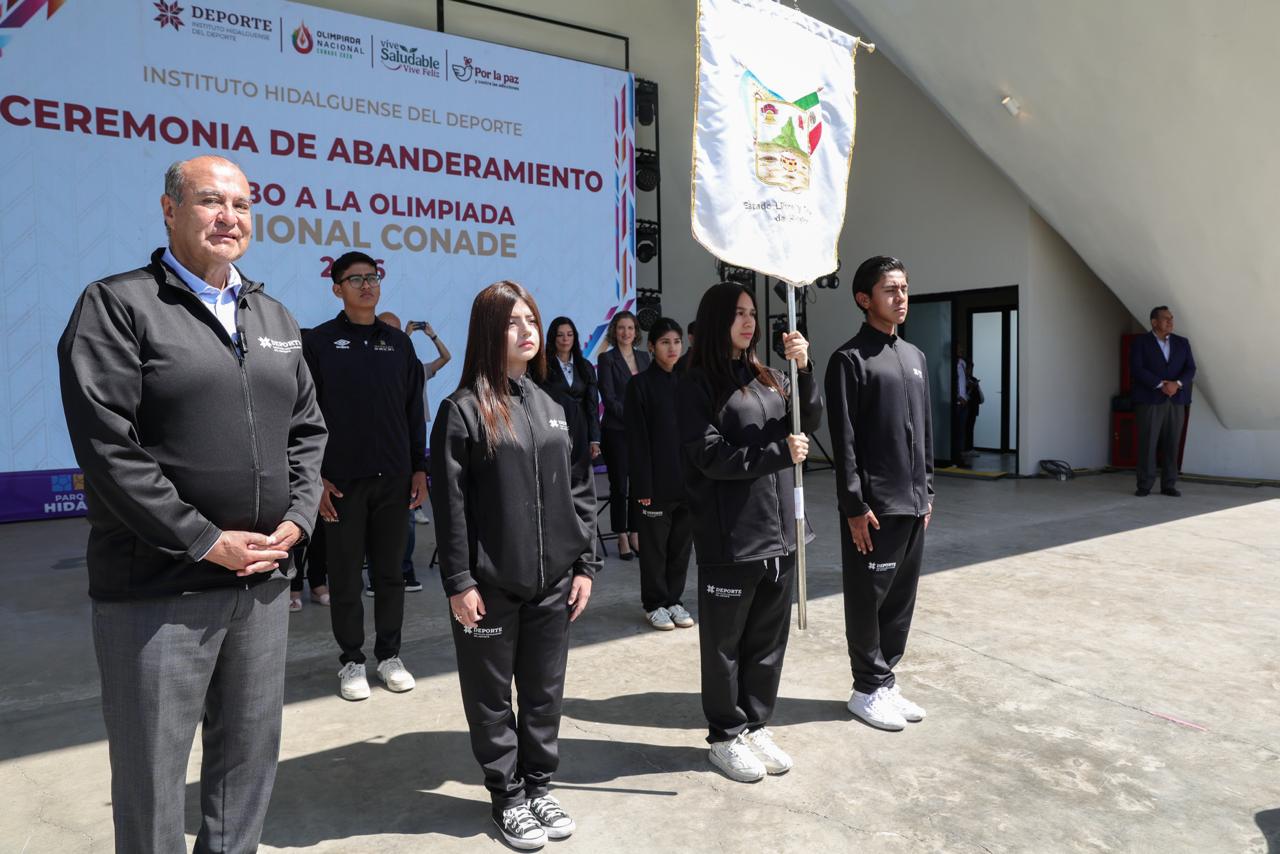 Hidalgo va por la victoria, abanderan delegación para Olimpiada Nacional 