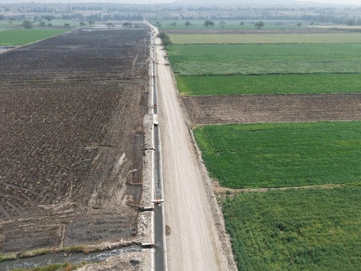 Avance Conagua 90.78% en la primera etapa de tecnificación del campo en Hidalgo