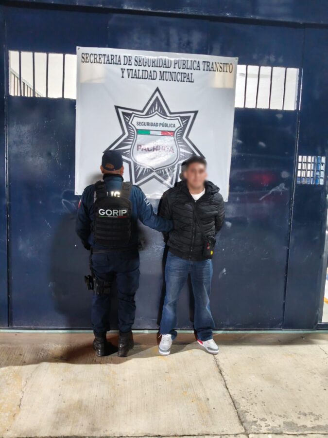 Detiene policía de Pachuca&nbsp;a persona con&nbsp;mandamiento&nbsp;por el delito de&nbsp;robo agravado