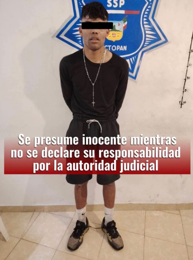 Detiene&nbsp;policía de Actopan&nbsp;a persona con&nbsp;moto robada&nbsp;y&nbsp;enervantes