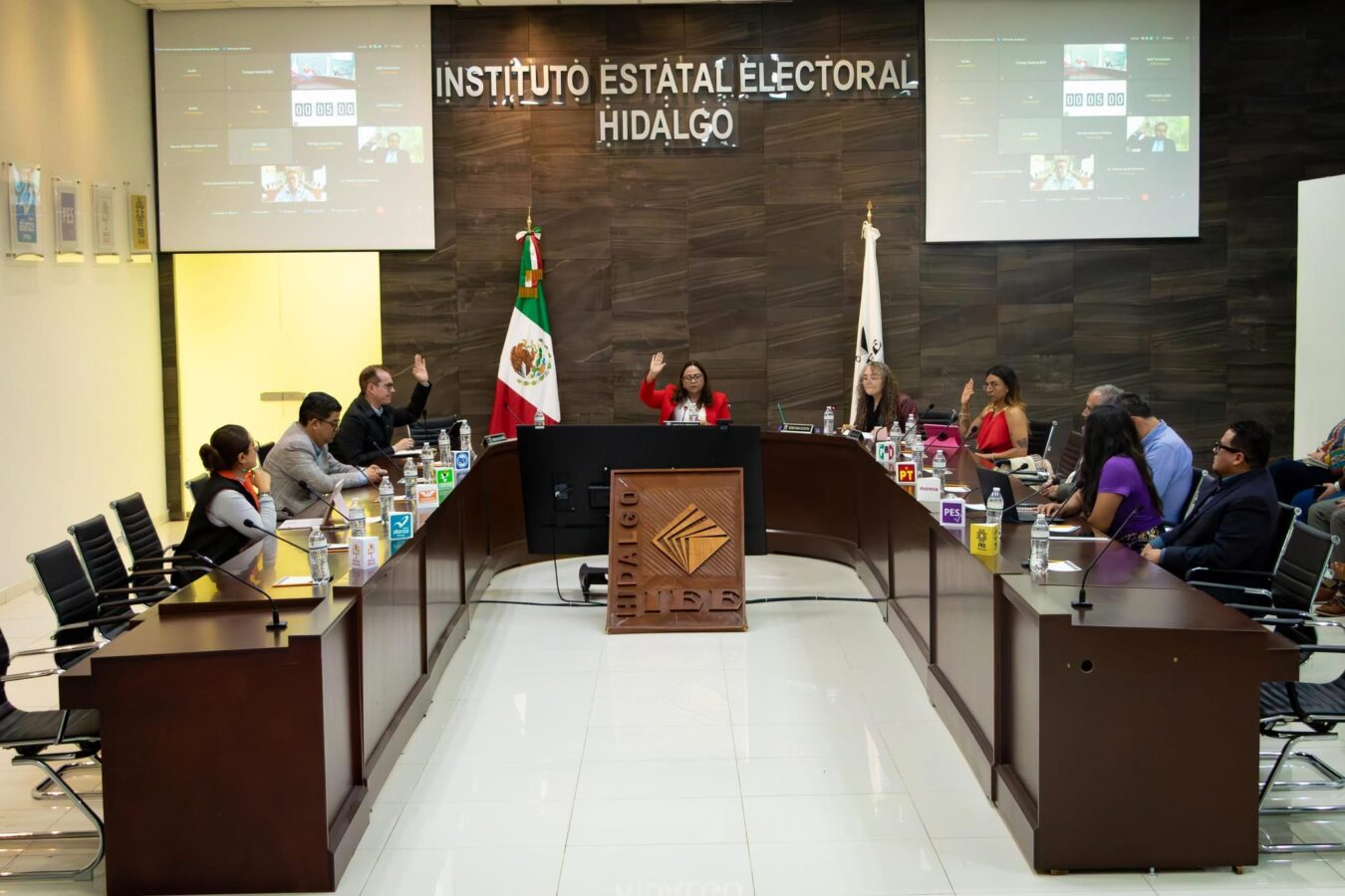 IEEH informa multas a partidos políticos por 49 millones de pesos.
