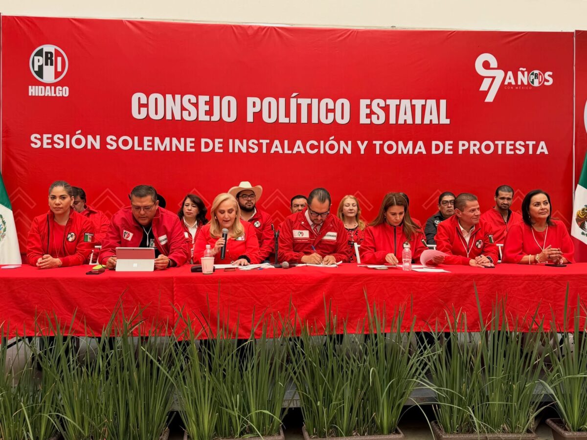 Instala PRI Hidalgo Consejo Político Estatal y alista renovación de dirigencia
