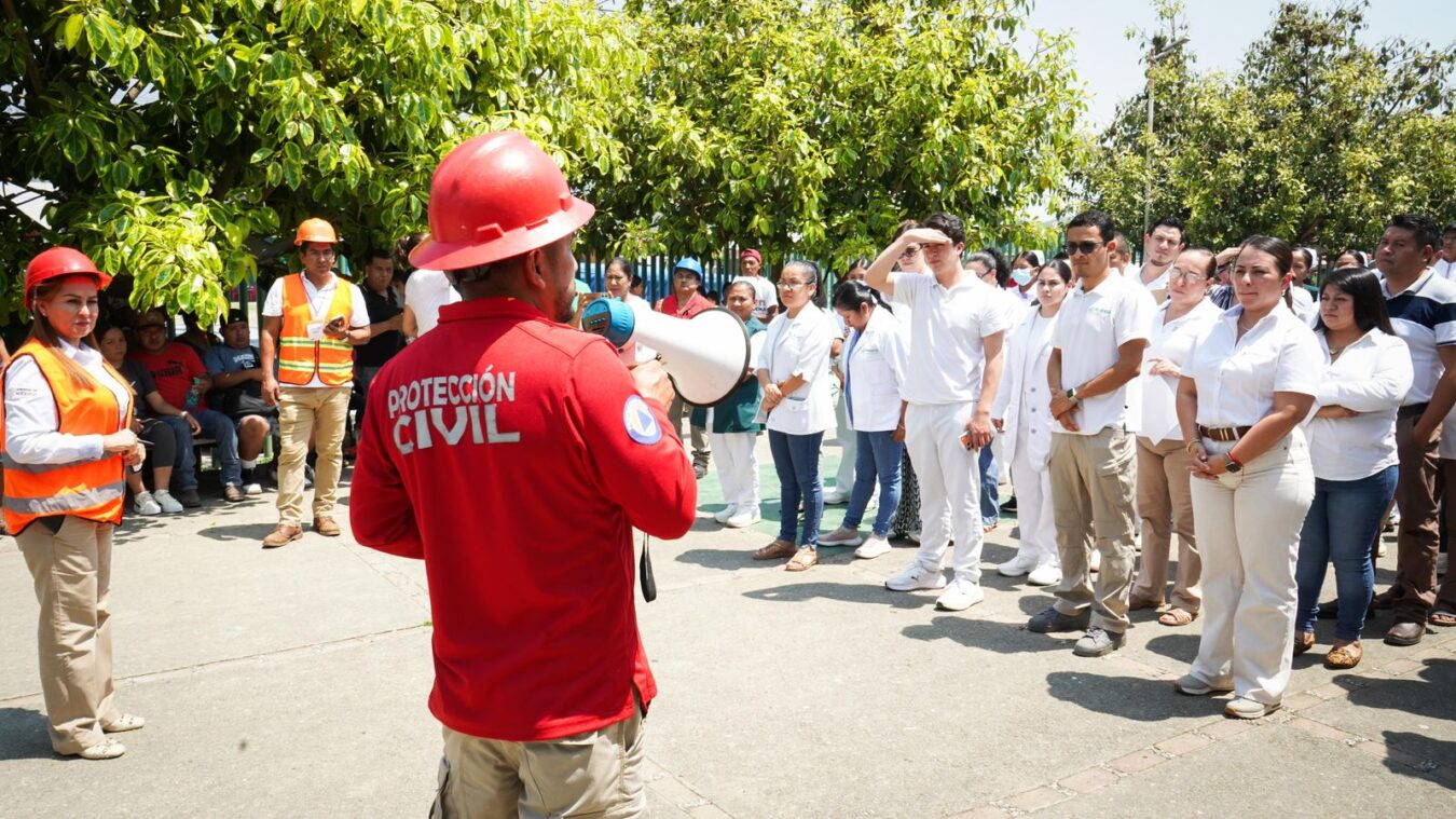 Realizan simulacro nacional en Hospital Regional de las Huastecas