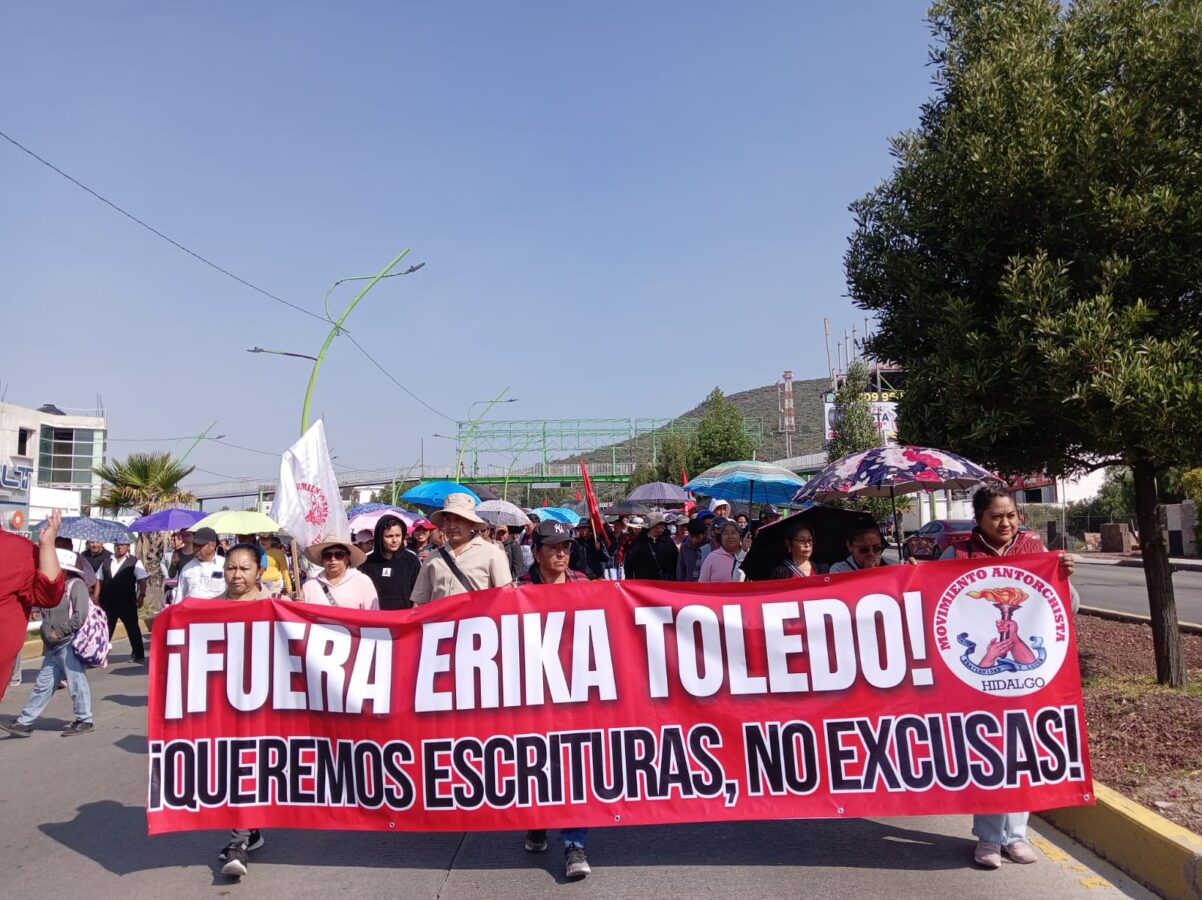 Solicitan antorchistas destitución de Ericka Toledo, titular de la CEVI