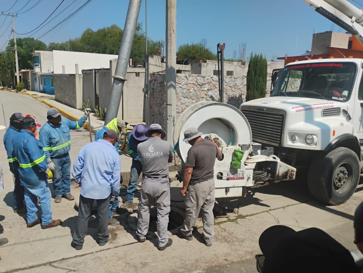 Realiza Conagua operativo de desazolve en Tlaxcoapan