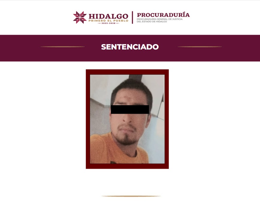 Sentencian a 48 años de prisión a responsable de homicidio en Tlanchinol.