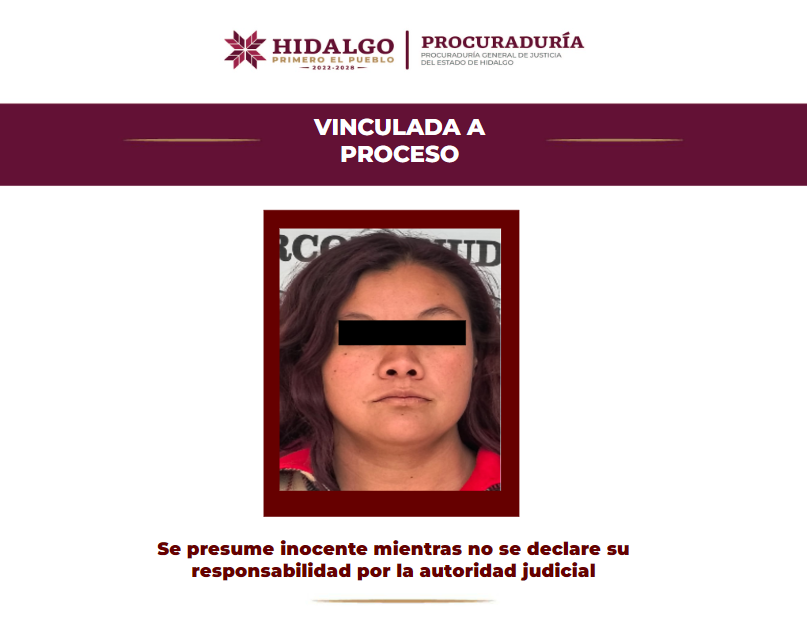 Vinculan a proceso a presunta responsable de homicidio doloso