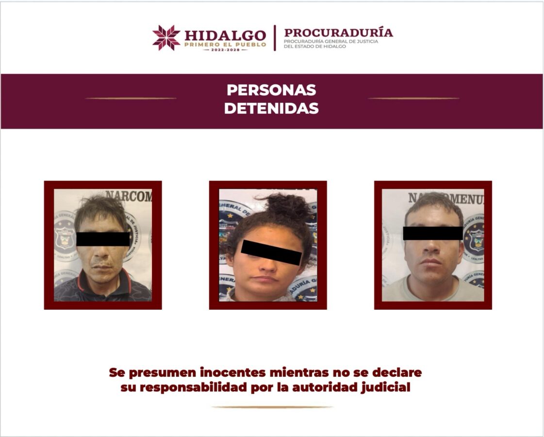 Tres detenidos con armas y drogas en vehículo con reporte de robo&nbsp;