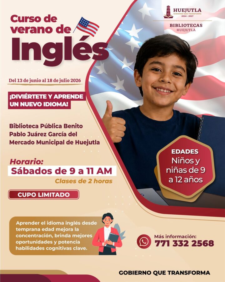Huejutla abre divertido curso de verano de inglés