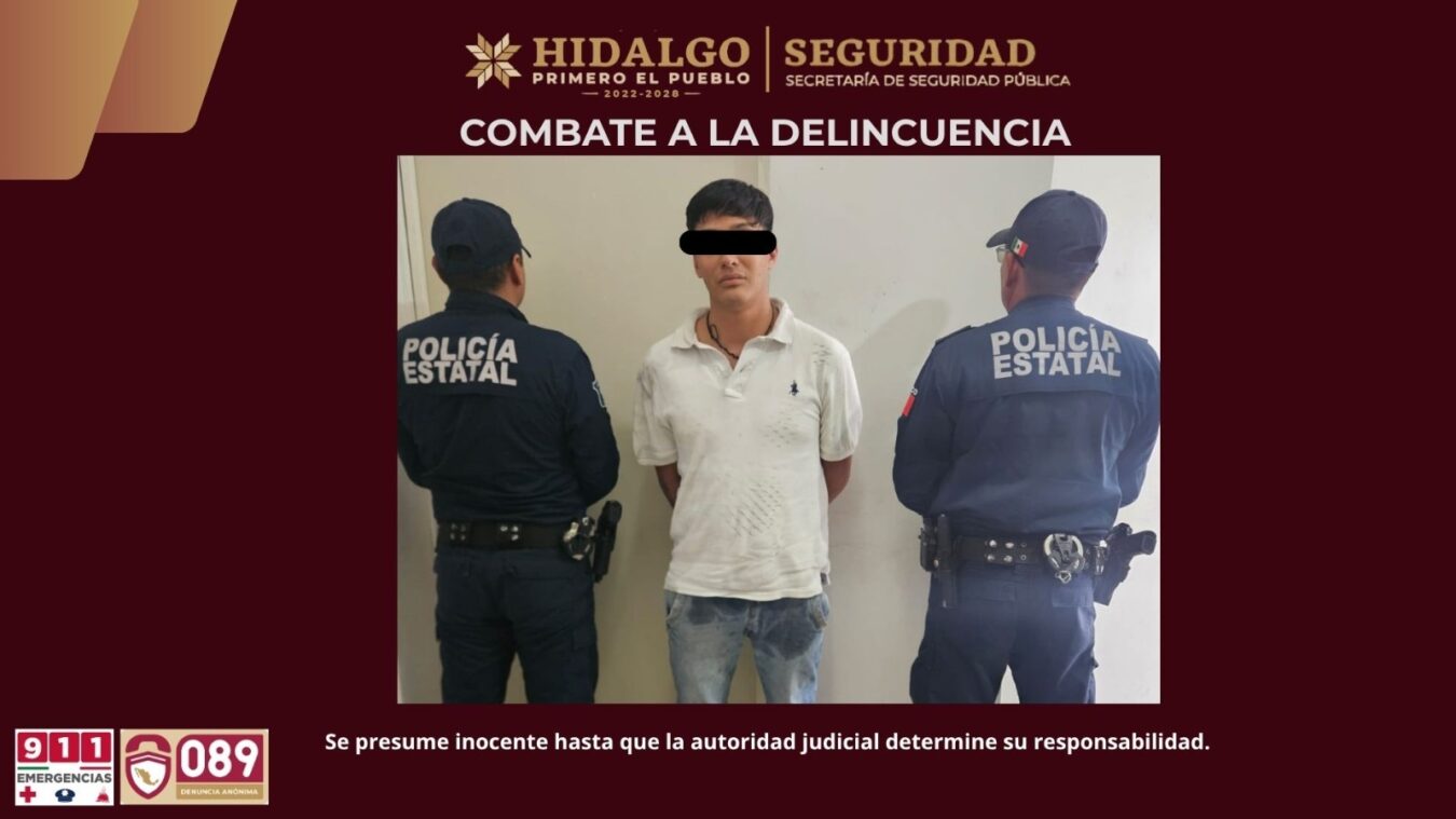Recuperan vehículo robado en Pachuca y detienen a un hombre en Tizayuca