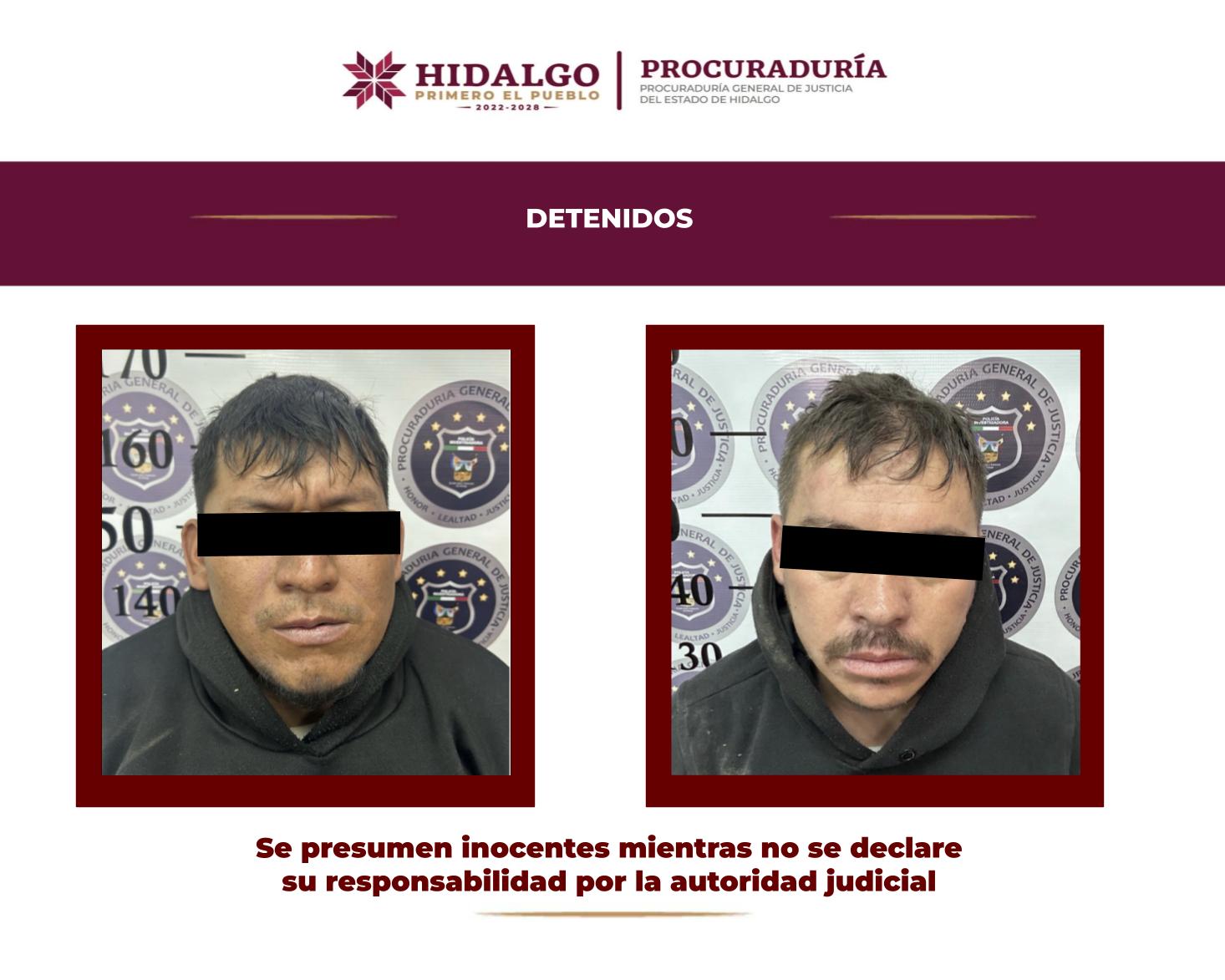 Cae dos personas con 7 mil 500 dosis de droga y armas en Tlaxcoapan