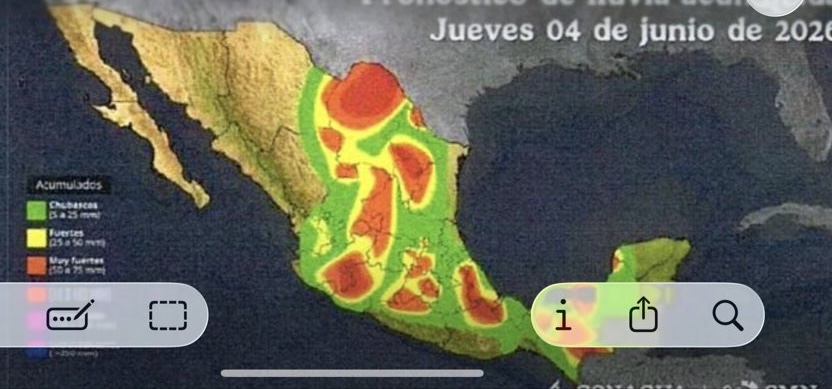 Lluvias intensas mantendrán en alerta a Hidalgo y estados del centro del país