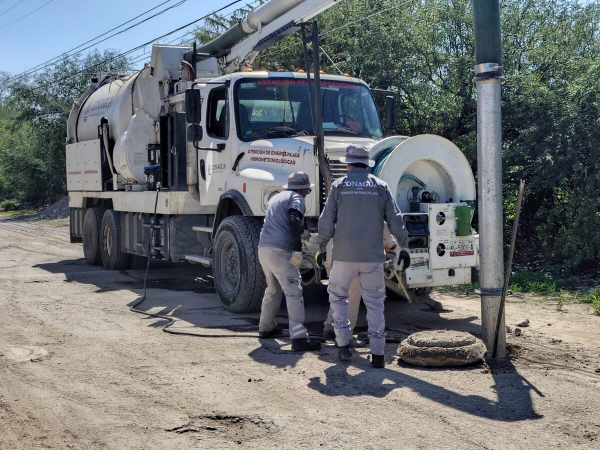 Realiza Conagua labores de desazolve en Actopan