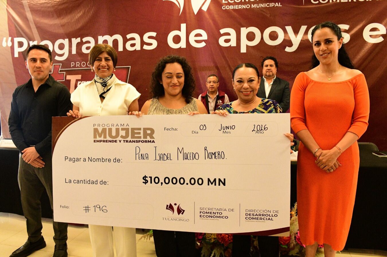 Entregan apoyos a emprendedores de Tulancingo; inversión supera 1.3 millones de pesos.