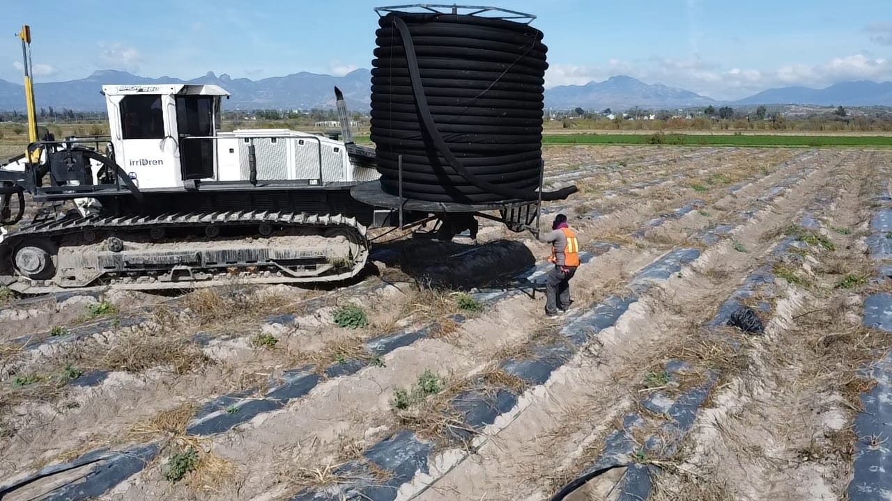 Realiza Conagua obras de drenaje parcelario en Ixmiquilpan