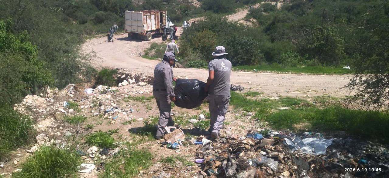 Participa Conagua en Jornada de Limpieza de ríos en Cardonal