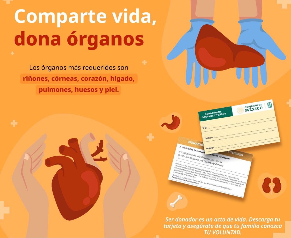 Esperanza de vida: IMSS Hidalgo llama a sumarse a la donación de órganos
