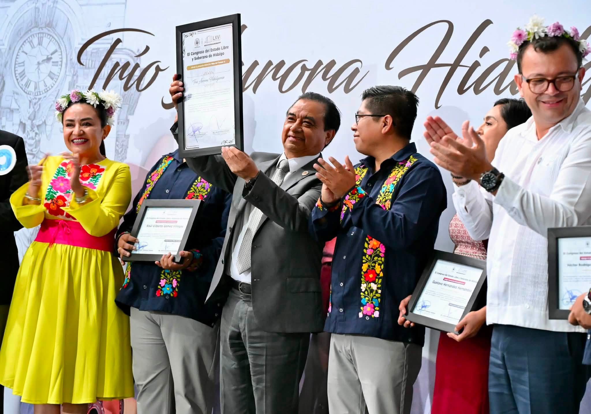 Congreso de Hidalgo reconoce al Trío Aurora Hidalguense con la distinción “La Mina del Tiempo”