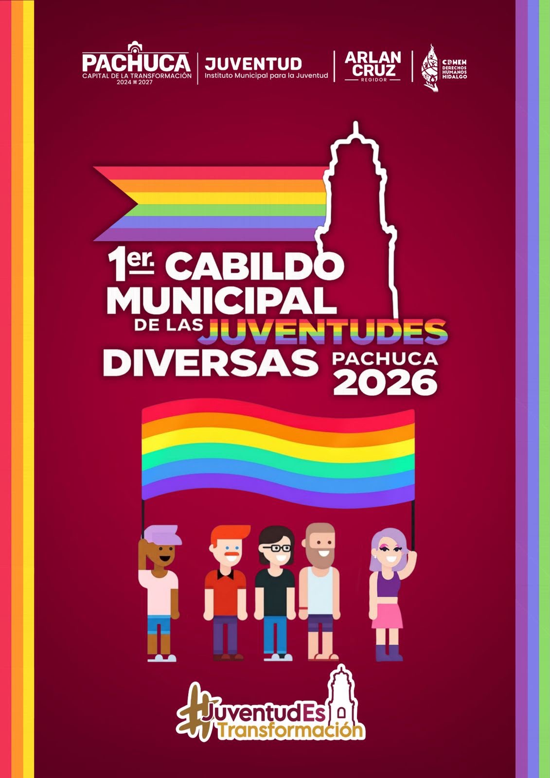 Convocan al Primer Cabildo Municipal de las Juventudes Diversas de Pachuca 2026