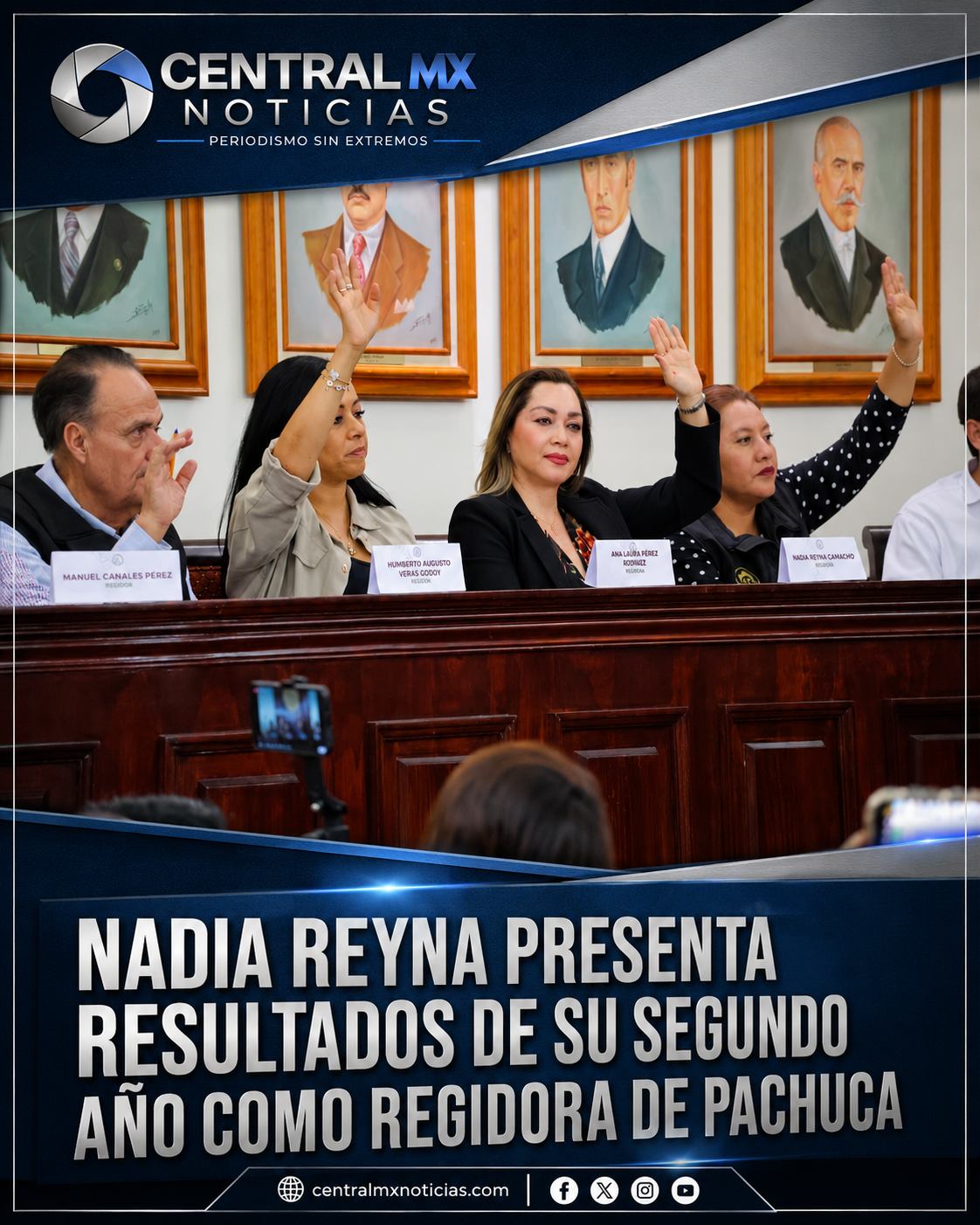 Presenta Nadia Reyna resultados de su segundo año como regidora de Pachuca.