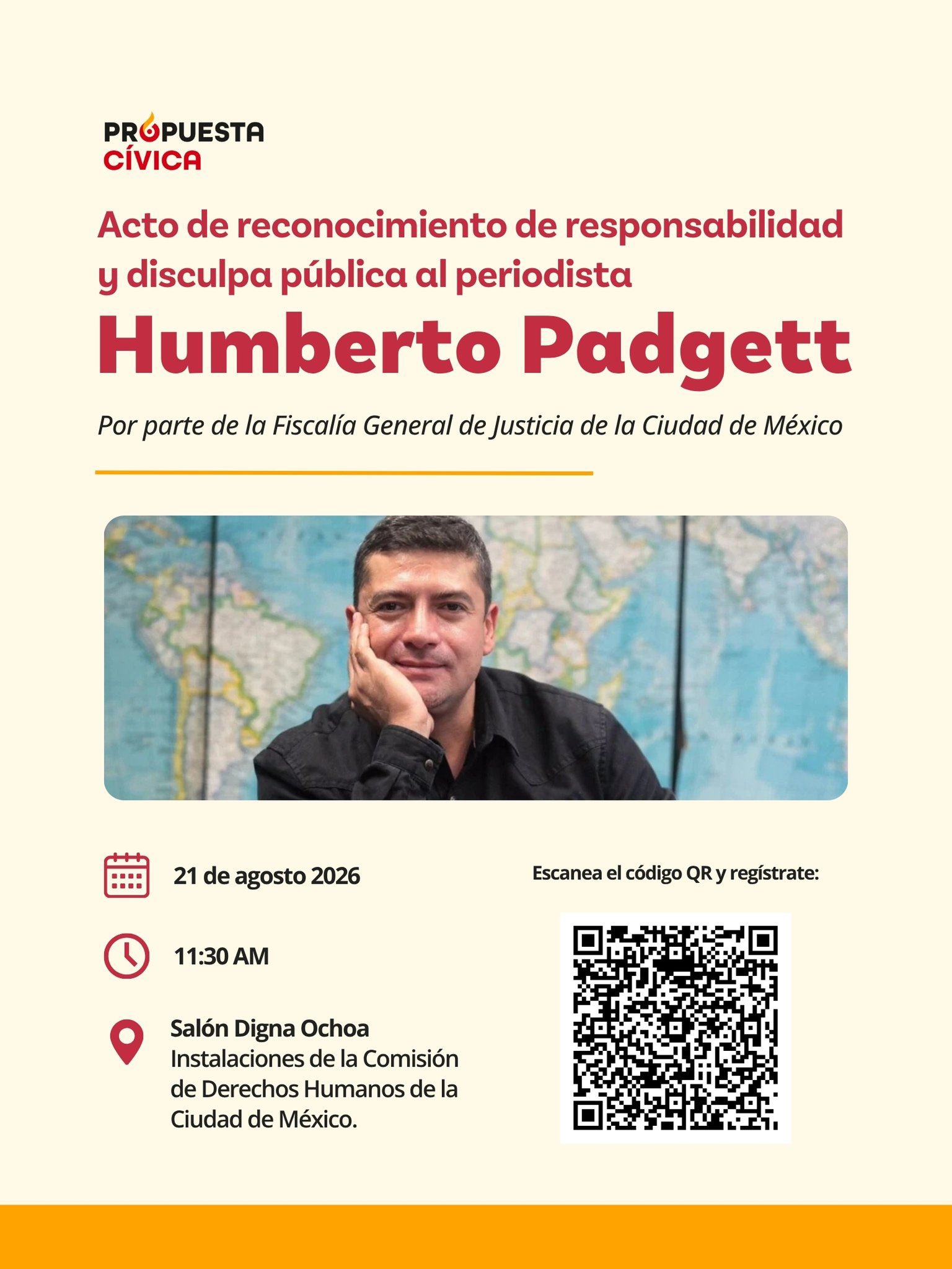 Fiscalía de CDMX ofrece disculpa pública al periodista Humberto Padgett