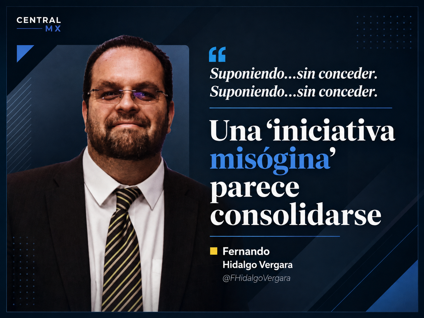 Suponiendo…sin conceder.
