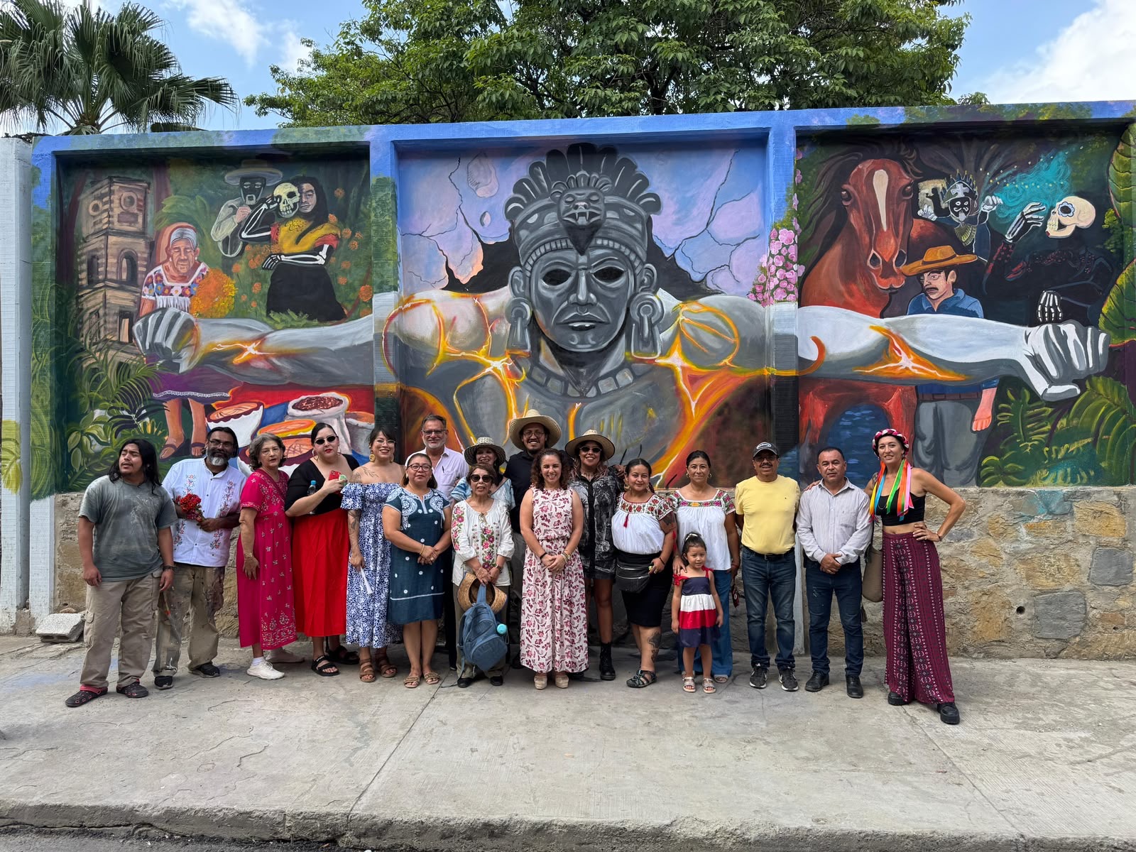 Murales recuperan la memoria histórica de los barrios de Huejutla