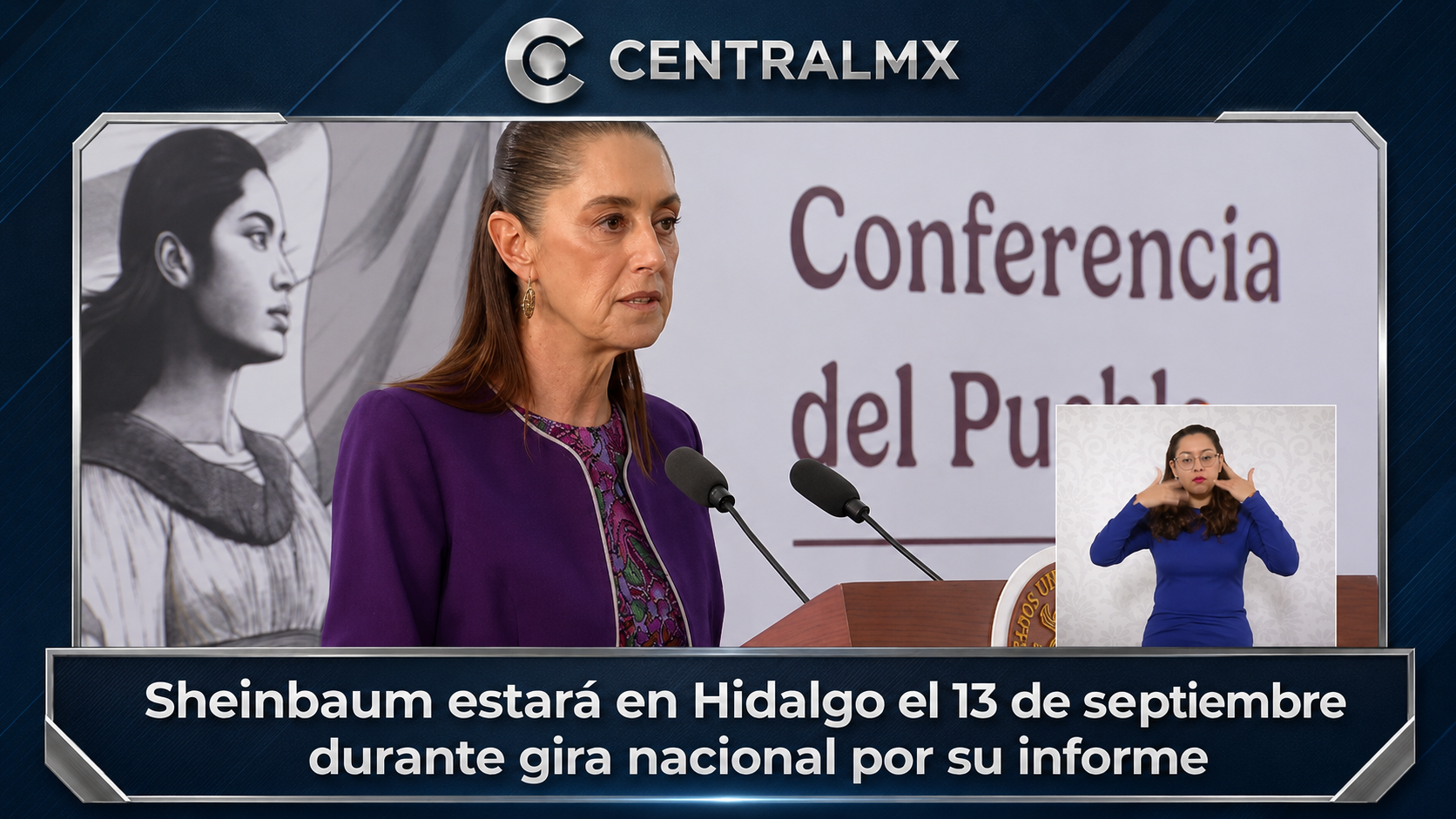 Sheinbaum estará en Hidalgo el 13 de septiembre durante gira por su Segundo Informe