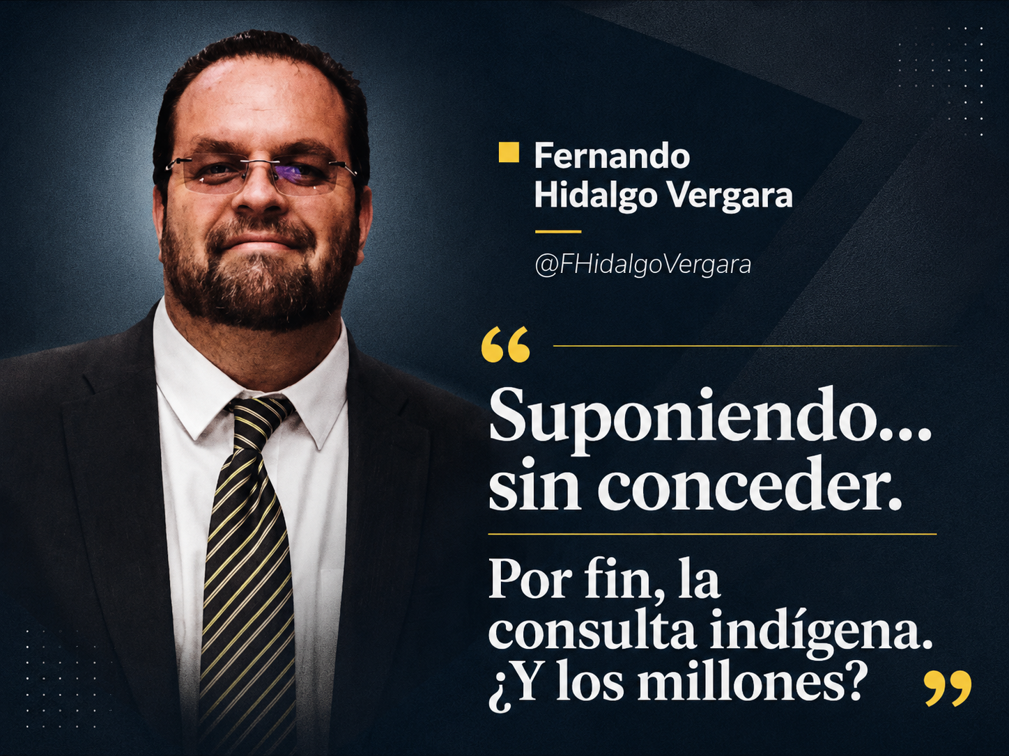 Suponiendo…sin conceder.