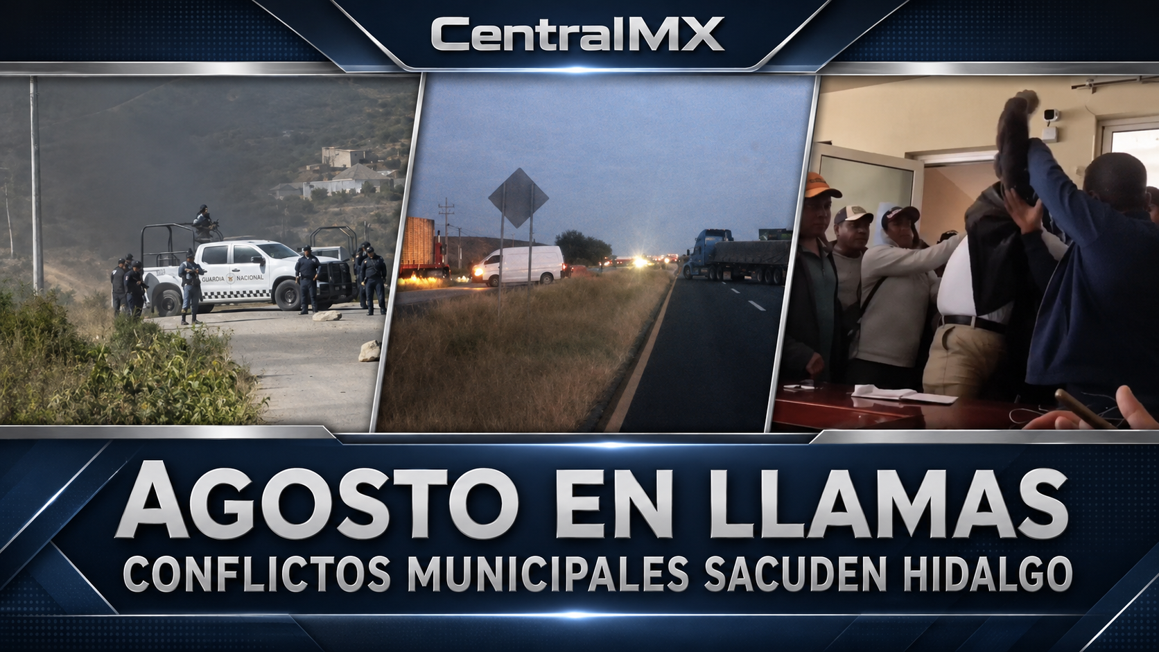 Agosto en llamas: ocho conflictos municipales sacuden Hidalgo