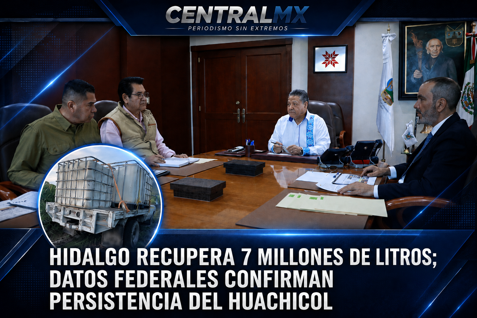Hidalgo recupera 7 millones de litros; datos federales confirman persistencia del huachicol.