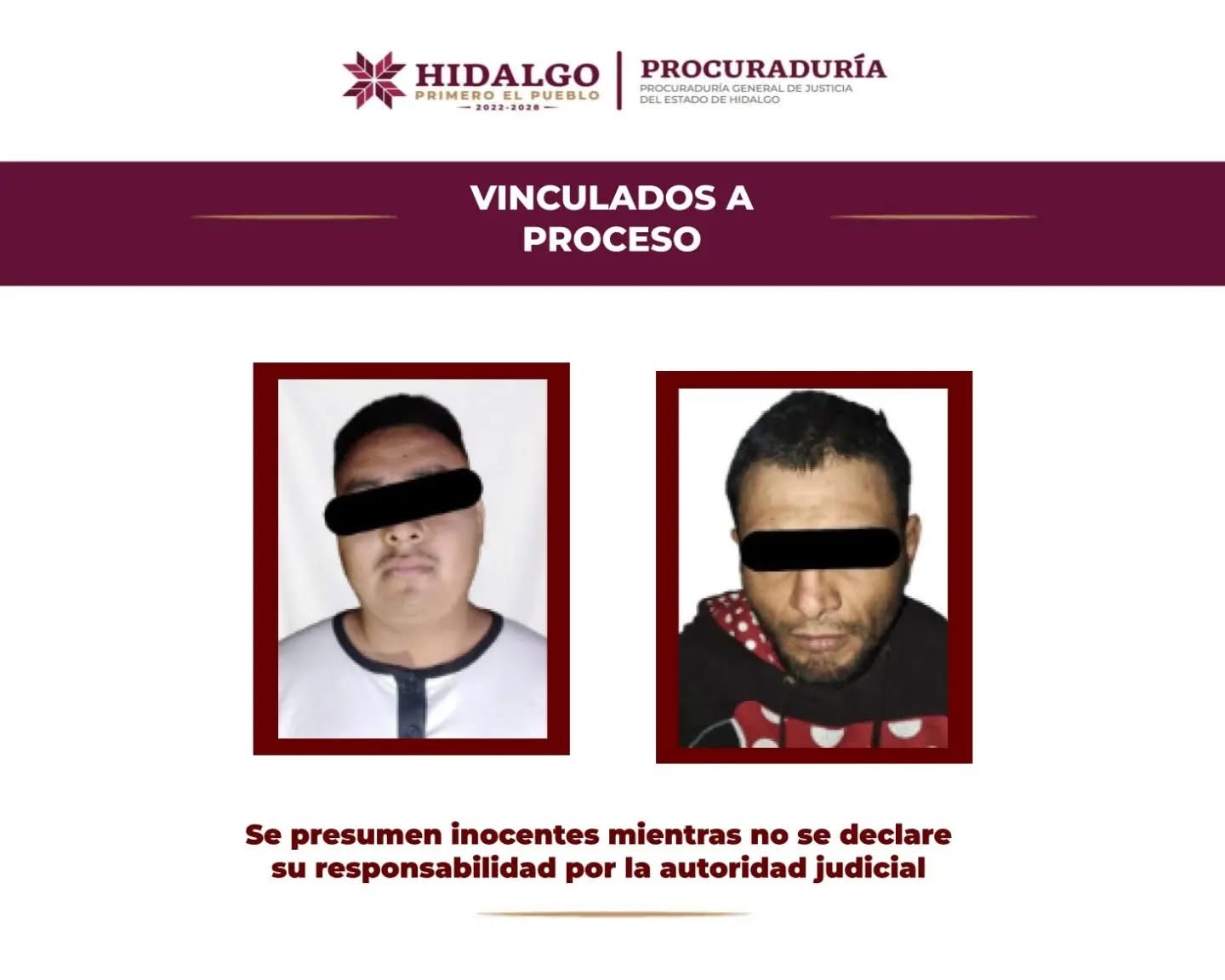 Vinculan a proceso a dos hombres por narcomenudeo en Villa de Tezontepec; uno es policía municipal.