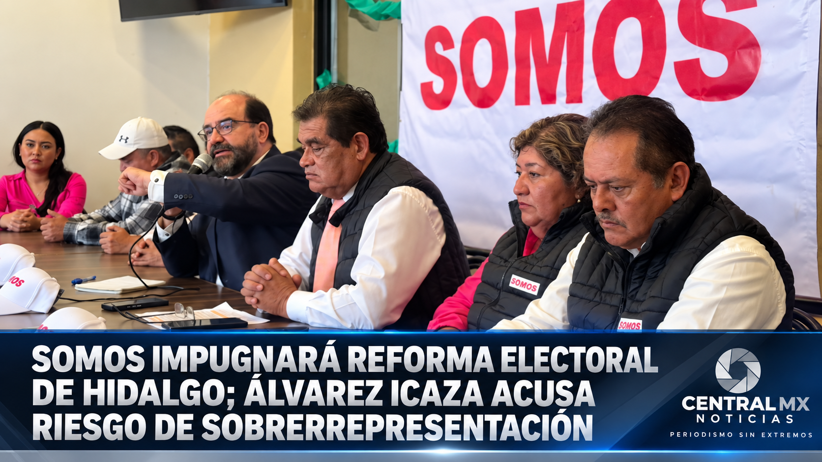 SOMOS impugnará reforma electoral de Hidalgo; Álvarez Icaza acusa riesgo de sobrerrepresentación